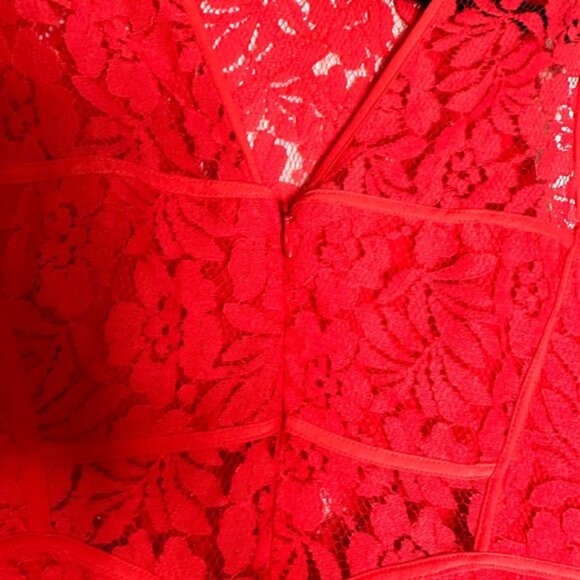 BCBGeneration | Flowy Lace Dress | Color: Orange/Red | Size: 4 - Picture 11 of 12